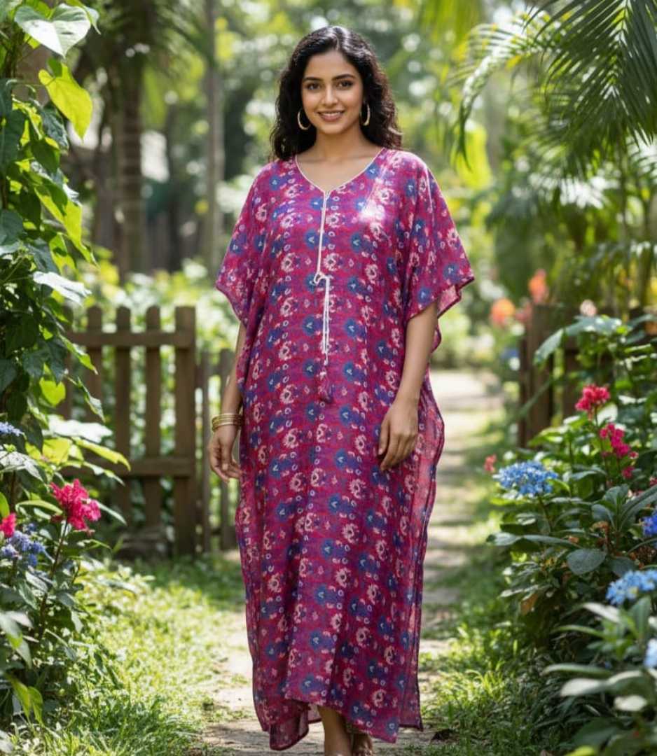 China,Linen,Kaftan,Maxi,KAF141