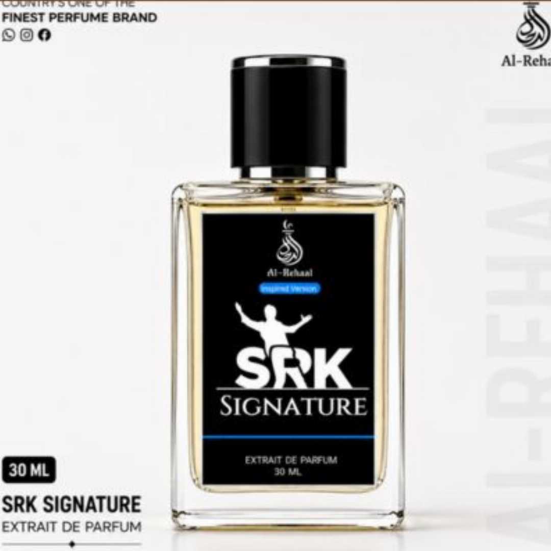 SRK Blend (Swiss-Inspired Blend) শাহরুখ খানের মতো smooth ও calm ব্যক্তিত্বের ঘ্রাণ
শুরুতেই আসে ফ্রেশ অরেঞ্জি ফিল এরপর আসে মোলায়েম চন্দনের woody depth একদম gentleman vibe — elegant & refined! 𝖲𝖱𝖪 𝖲𝗂𝗀𝗇𝖺𝗍𝗎𝗋𝖾  পারফিউমটি অনুপ্রাণিত হয়েছে Shahrukh Khan–এর signature fragrance layering থেকে, যেখানে Dunhill Icon ও Diptyque Tam Dao–এর সুন্দর সংমিশ্রণ পাওয়া যায়।
