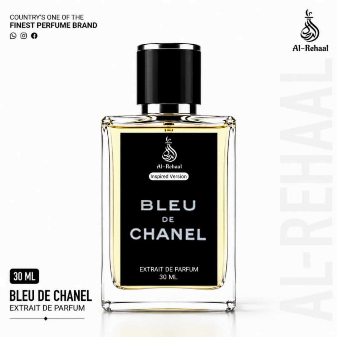 Blue De Channel Perfume 
Blue De Channel Perfume হলো একটি fresh, clean, woody ও masculine fragrance—যা আপনার everyday style-এ যোগ করবে confidence, freshness এবং sophisticated charm।
