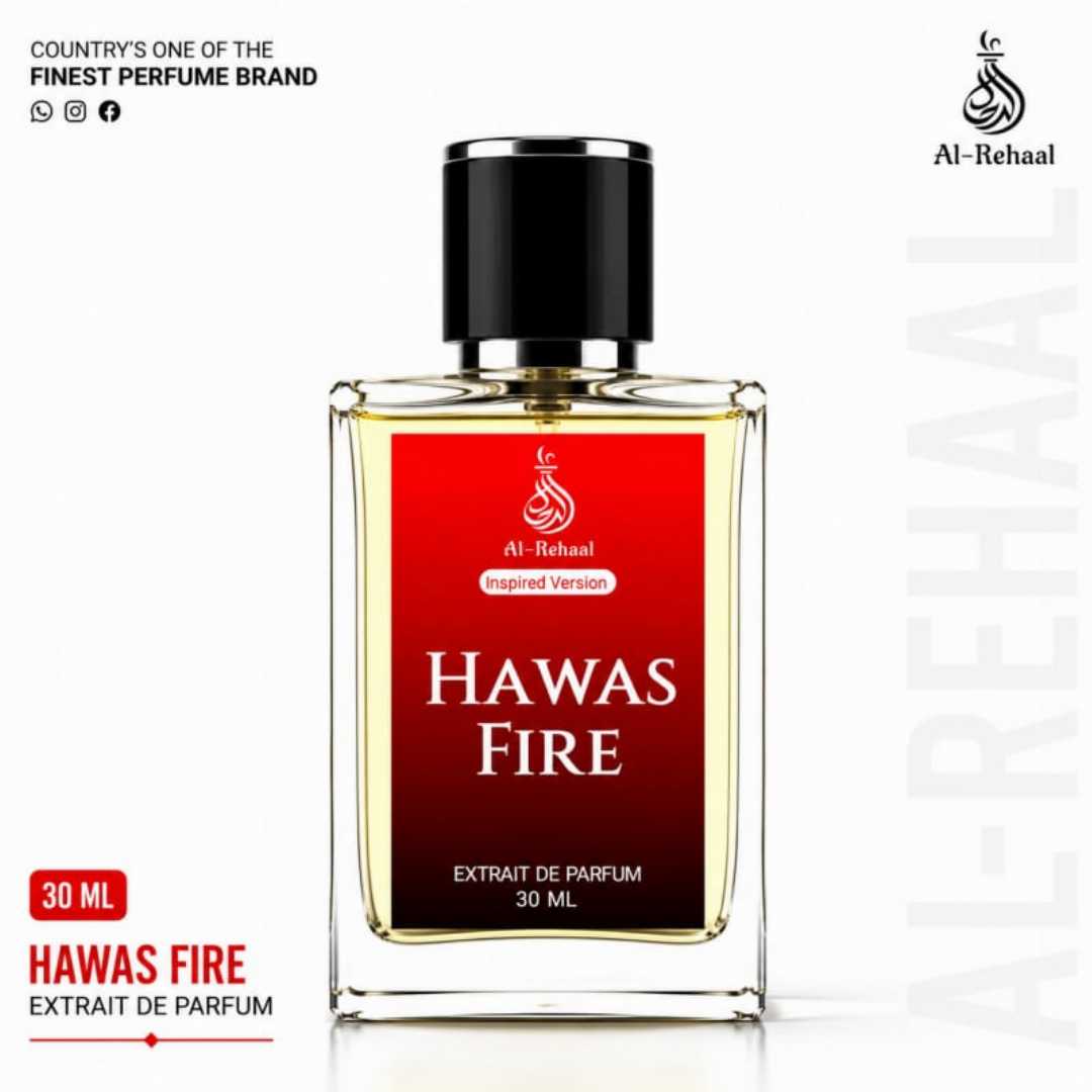 Hawas Fire Perfume
Hawas Fire Perfume  হলো একটি bold, warm, spicy ও masculine fragrance—যা আপনার personality-তে যোগ করবে confidence, intensity এবং আকর্ষণীয় presence।

এর উষ্ণ ও captivating fragrance character আপনাকে দেবে একটি bold এবং energetic vibe। সন্ধ্যার আড্ডা, dinner, party, special occasion কিংবা romantic moments—সব ক্ষেত্রেই Hawas Fire হতে পারে আপনার perfect fragrance companion।
